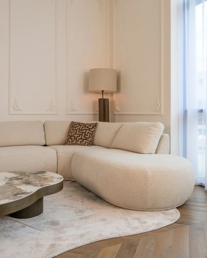 Stehleuchte Jamy, Walnussfarben von Richmond Interiors, Wohnbeispiel 3, im Wohnraum