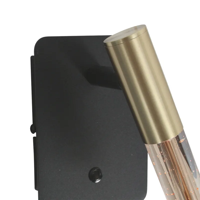 Alisio Wandleuchte mit verstellbarem Lesearm in Messing, Schwarz, Ansicht 10