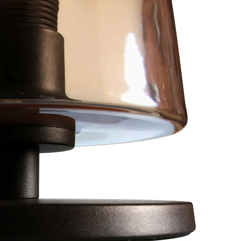 Steinhauer Ancilla Tischlampe mit E27-Fassung in Bernsteinfarben, Kakao, Ansicht 4