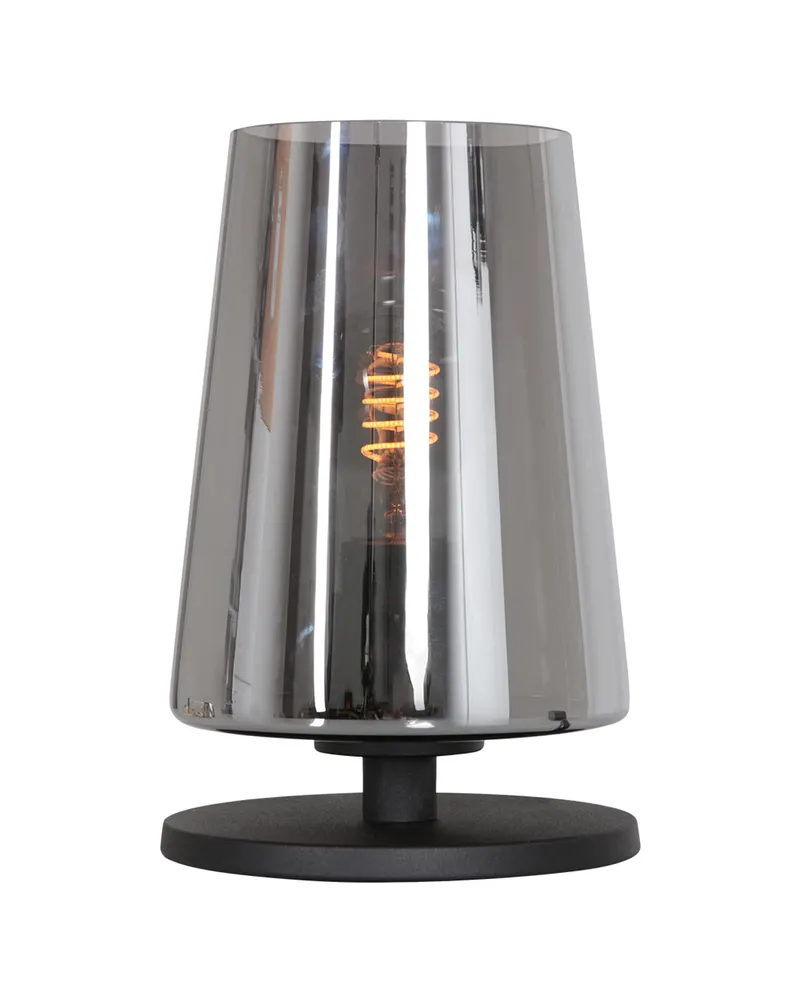 Steinhauer Ancilla Tischlampe mit E27-Fassung in Schwarz, Ansicht 1