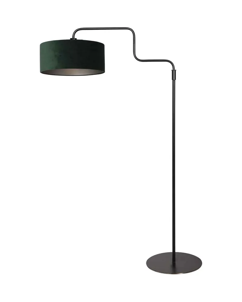 Bloeba Stehlampe mit Lesearm, Schwarz und Velours in Schwarz, Ansicht 3