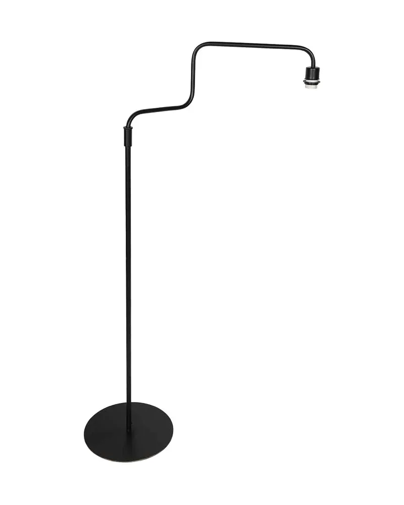 Bloeba Stehlampe mit Lesearm, Schwarz und Velours in Schwarz, Ansicht 7