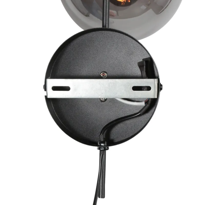 Bollique Wandleuchte mit E14-Fassung in Schwarz, Ansicht 5