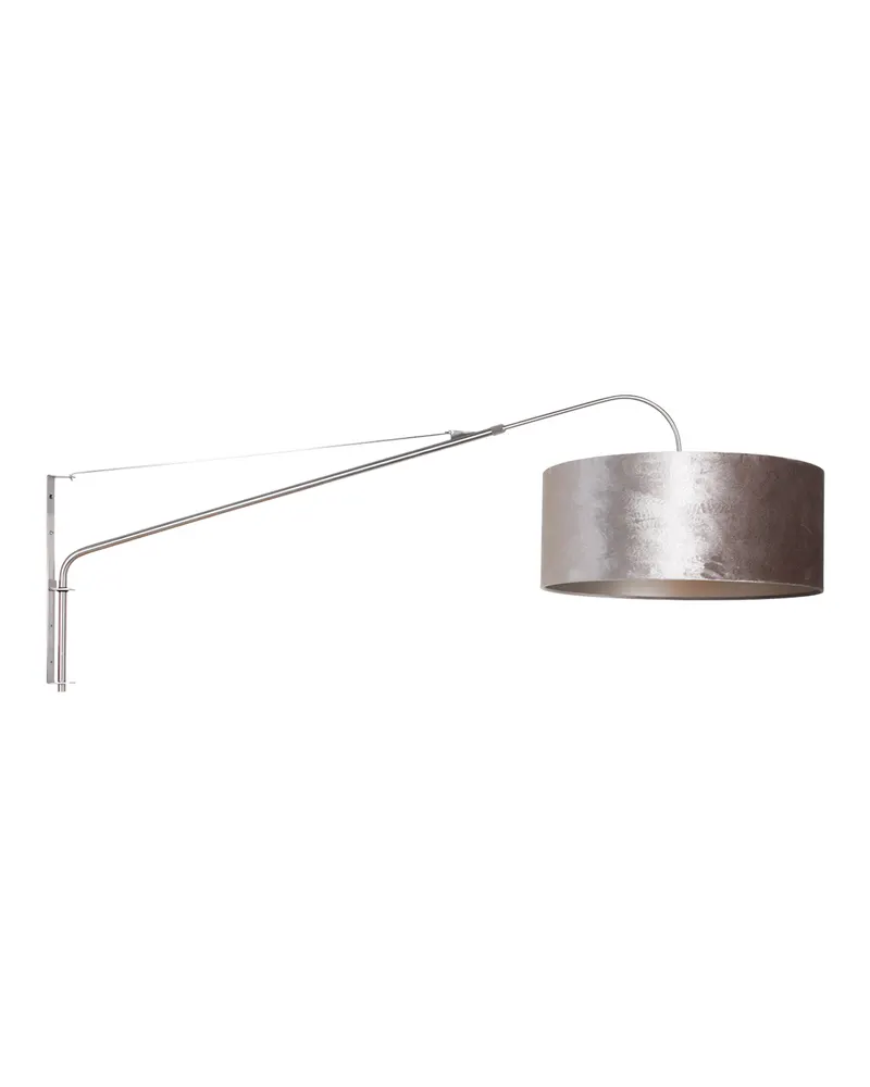 Elegant Classy Wandleuchte in Stahl mit dreistufiger Dimmung in Stahl, Ansicht 1