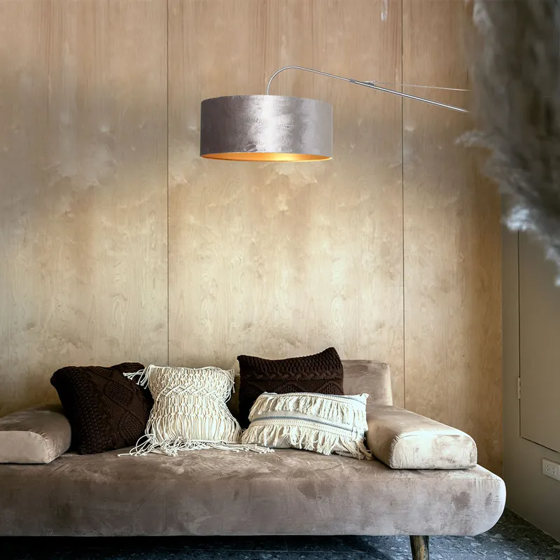 Elegant Classy Wandleuchte in Stahl mit dreistufiger Dimmung in Stahl, Ansicht 2