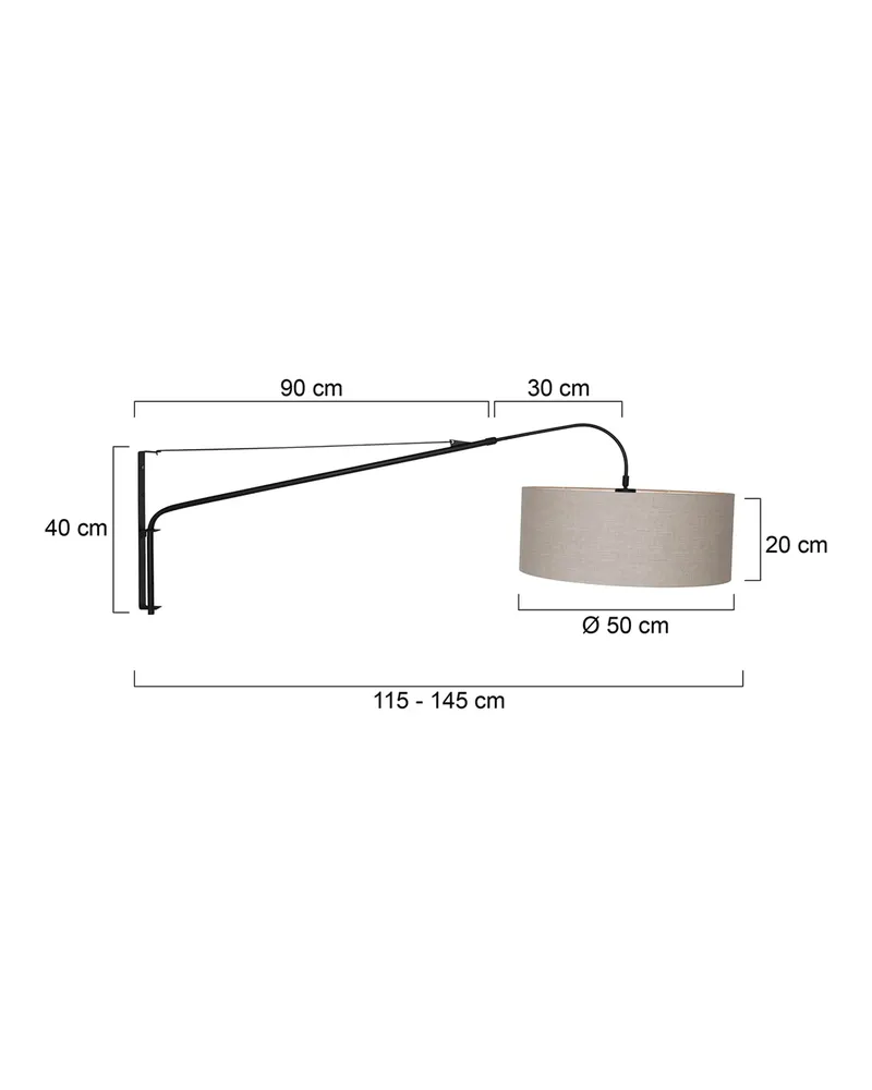 Steinhauer Elegant Classy Wandleuchte mit verstellbarem Lesearm in Stahl, Ansicht 13