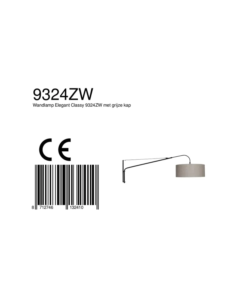 Steinhauer Elegant Classy Wandleuchte mit verstellbarem Lesearm in Stahl, Ansicht 14