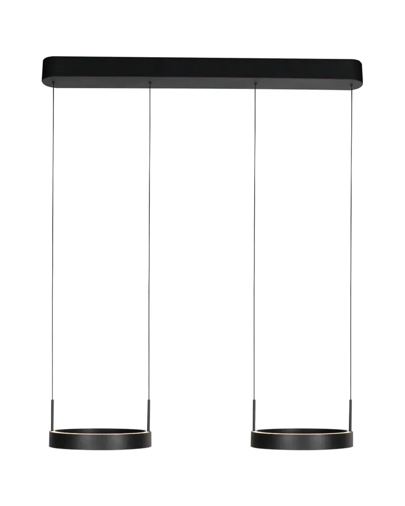 Mykty Pendelleuchte mit vier Lichtpunkten, Schwarz