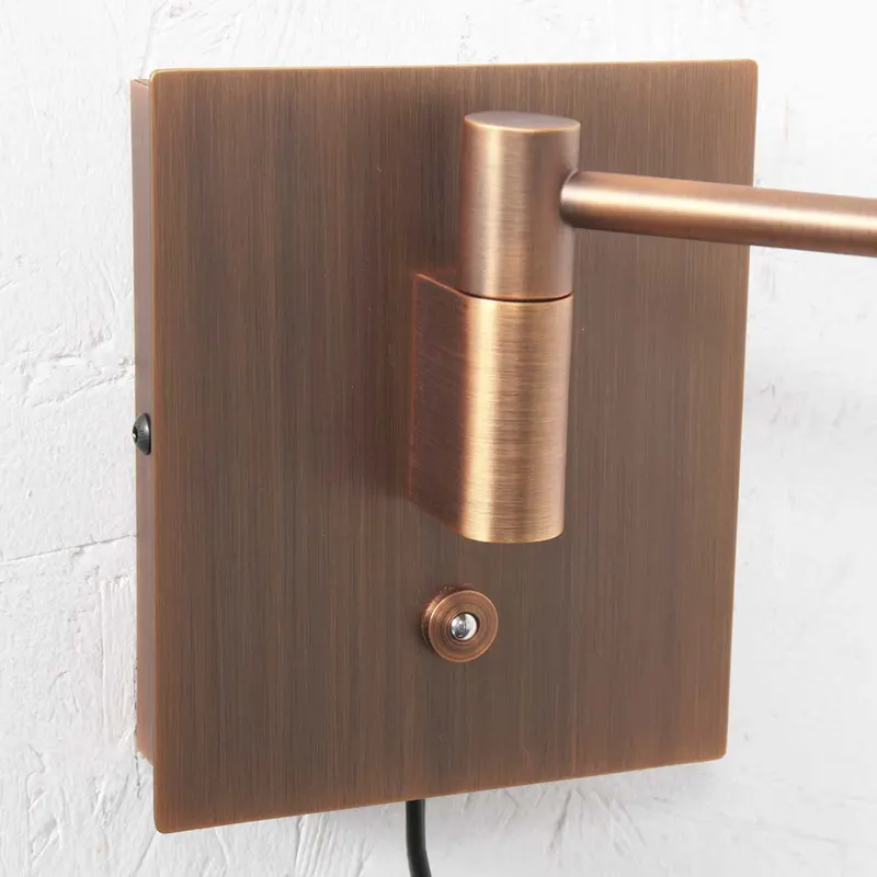 Retina Wandleuchte mit verstellbarem Arm und LED-Modul in Bronze, Ansicht 12
