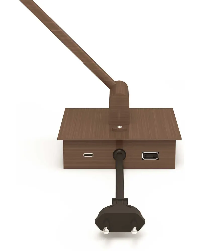 Retina Wandleuchte mit verstellbarem Arm und LED-Modul in Bronze, Ansicht 9