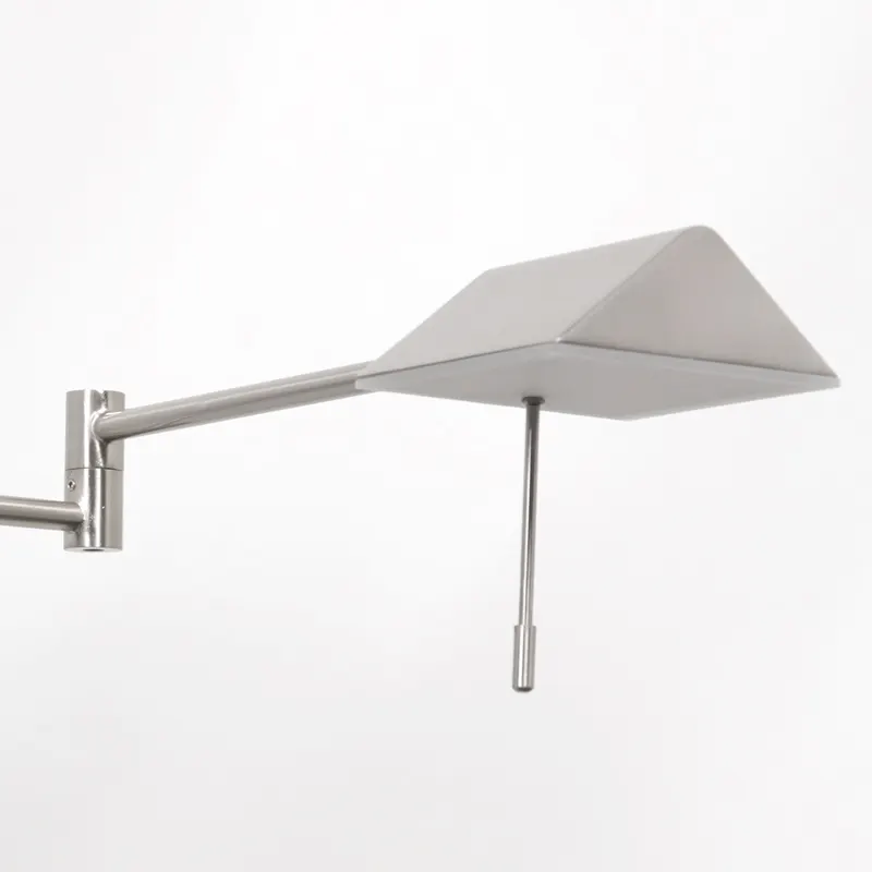 Retina Wandleuchte mit verstellbarem Arm und LED-Modul in Stahl, Ansicht 13