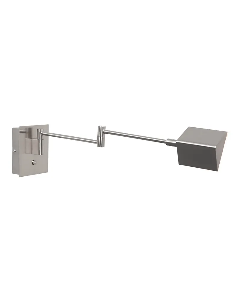 Retina Wandleuchte mit verstellbarem Arm und LED-Modul in Stahl, Ansicht 5