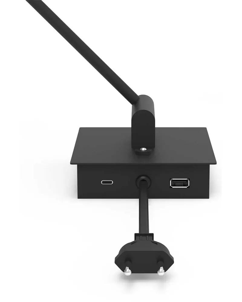 Retina Wandleuchte mit verstellbarem Arm und LED-Modul in Schwarz, Ansicht 10