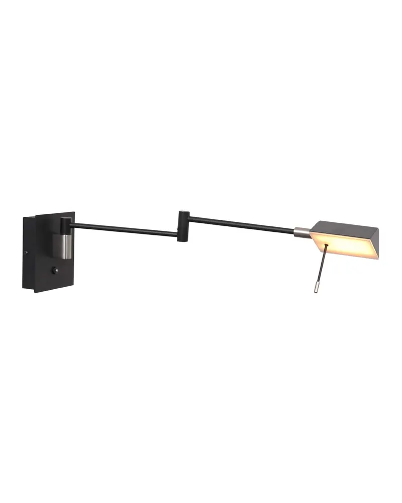Retina Wandleuchte mit verstellbarem Arm und LED-Modul in Schwarz, Ansicht 2