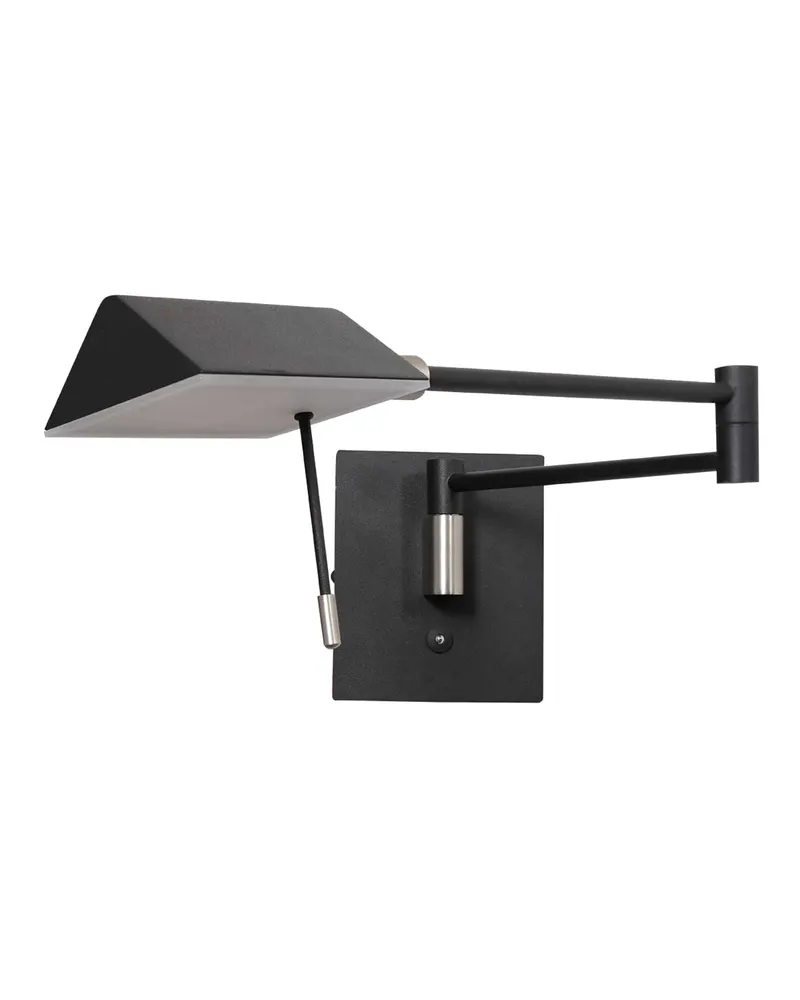Retina Wandleuchte mit verstellbarem Arm und LED-Modul in Schwarz, Ansicht 3