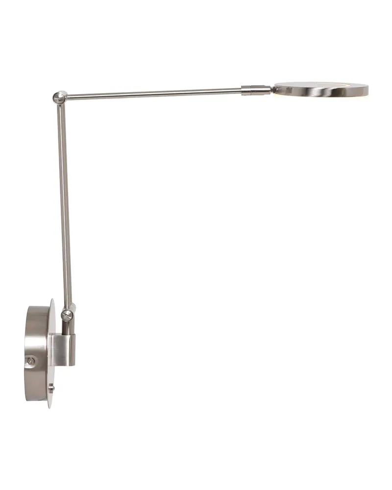 Steinhauer Exclusive Soleil Wandleuchte mit verstellbarem Lesearm in Stahl, Ansicht 3