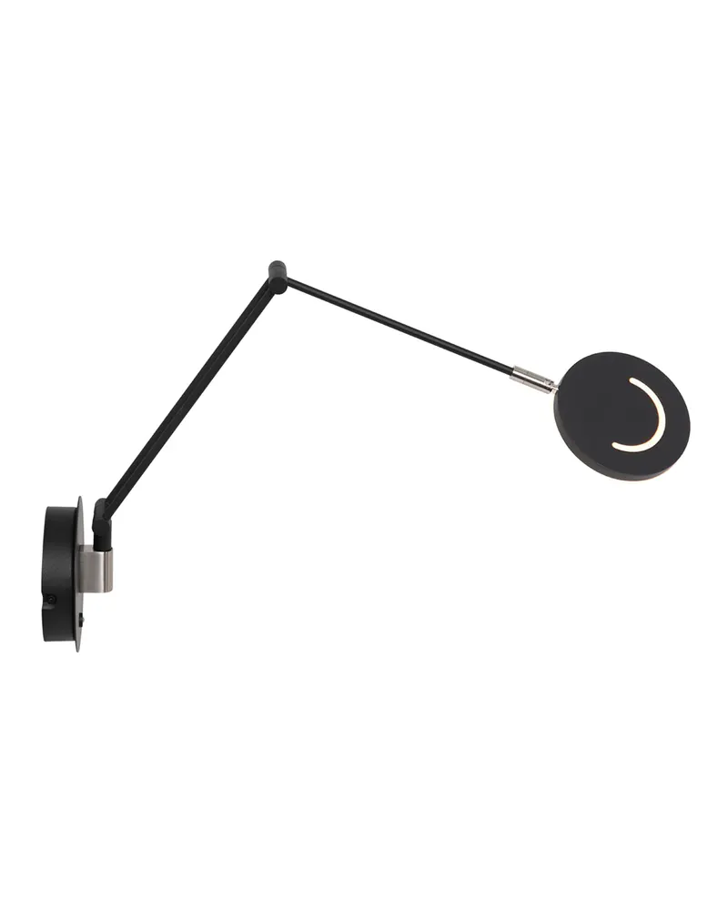 Steinhauer Exclusive Soleil Wandleuchte mit verstellbarem Lesearm in Schwarz, Ansicht 2