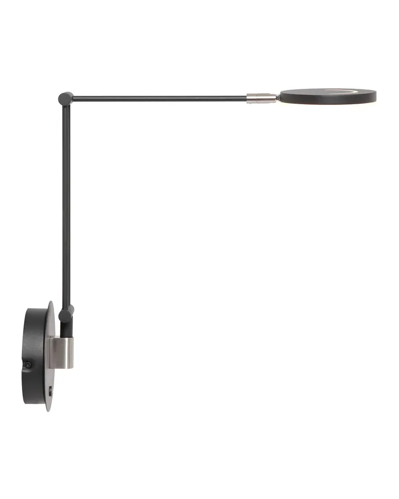 Steinhauer Exclusive Soleil Wandleuchte mit verstellbarem Lesearm in Schwarz, Ansicht 3