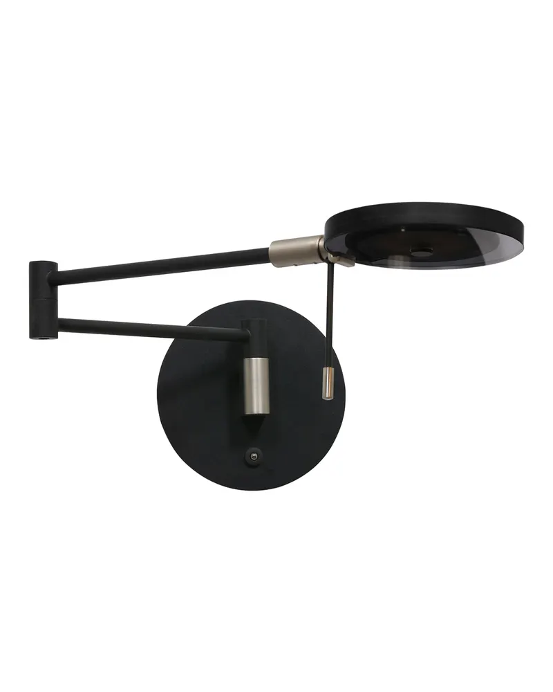 Turound Wandleuchte mit verstellbarem Lesearm, Schwarz in Schwarz, Ansicht 14
