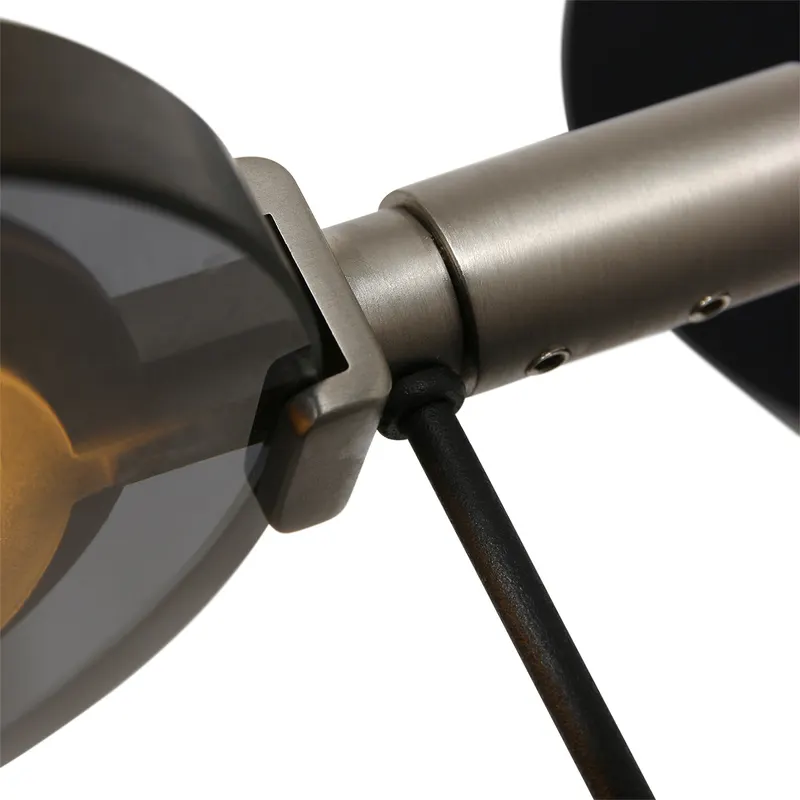 Turound Wandleuchte mit verstellbarem Lesearm, Schwarz in Schwarz, Ansicht 18