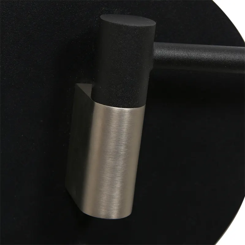 Turound Wandleuchte mit verstellbarem Lesearm, Schwarz in Schwarz, Ansicht 8
