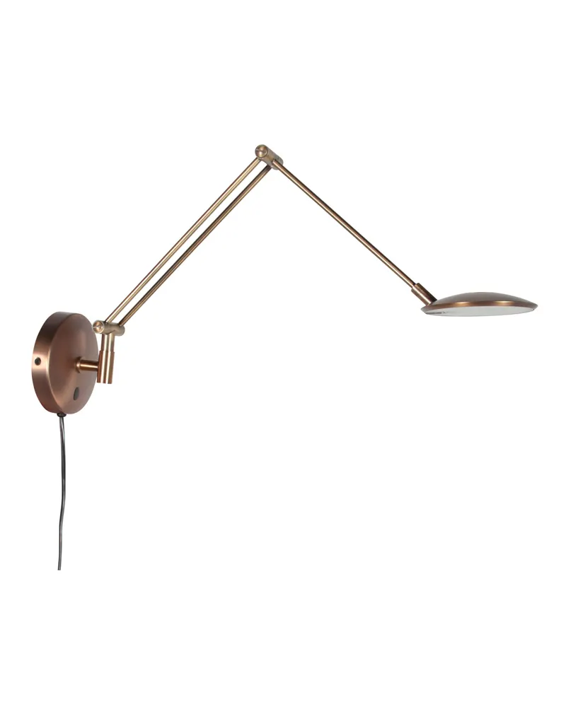 Zenith2 LED-Wandleuchte mit verstellbarem Lesearm in Bronze, Ansicht 4