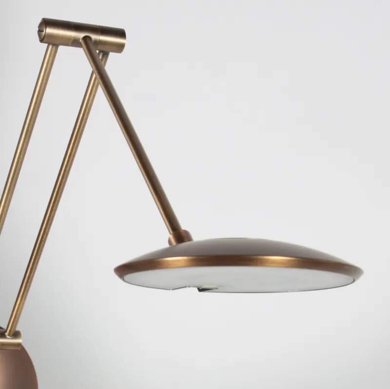 Zenith2 LED-Wandleuchte mit verstellbarem Lesearm in Bronze, Ansicht 6