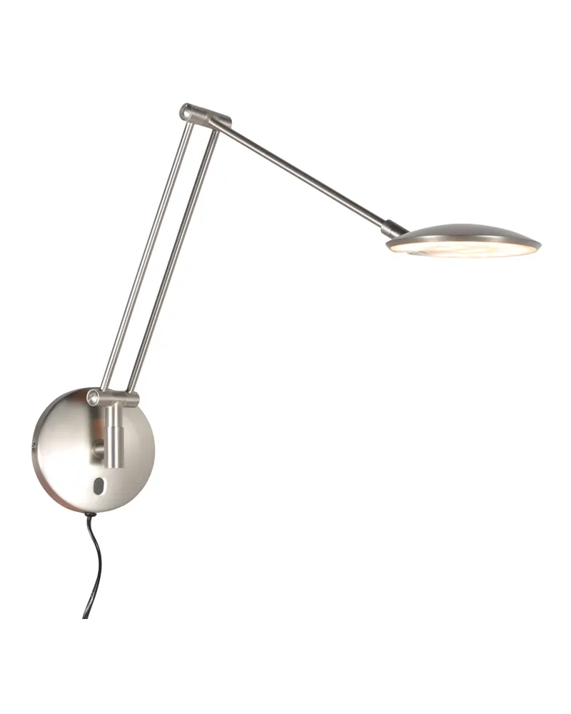 Zenith2 LED-Wandleuchte mit verstellbarem Lesearm in Stahl, Ansicht 2