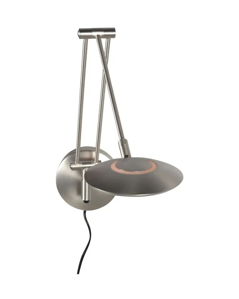 Zenith2 LED-Wandleuchte mit verstellbarem Lesearm in Stahl, Ansicht 5