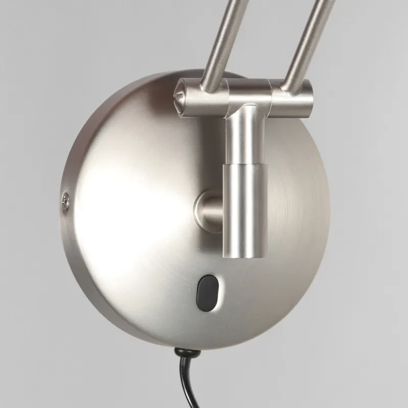 Zenith2 LED-Wandleuchte mit verstellbarem Lesearm in Stahl, Ansicht 7