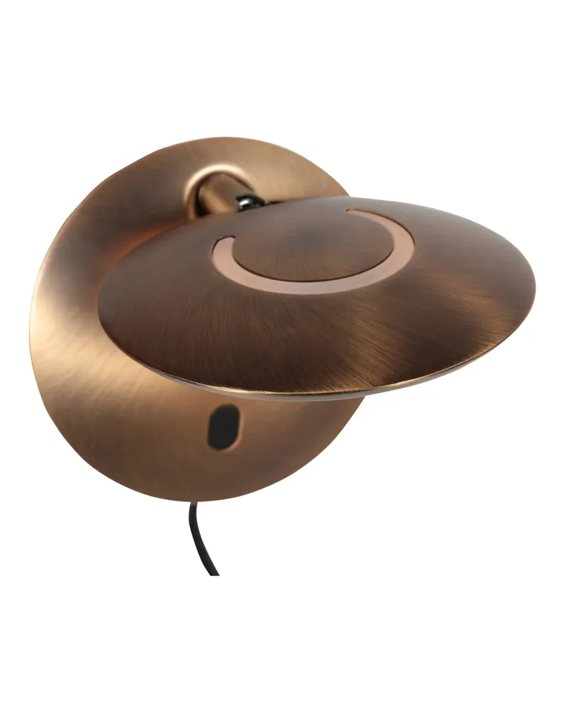 Zenith2 Wandleuchte mit schwenkbarem LED-Licht, Bronze