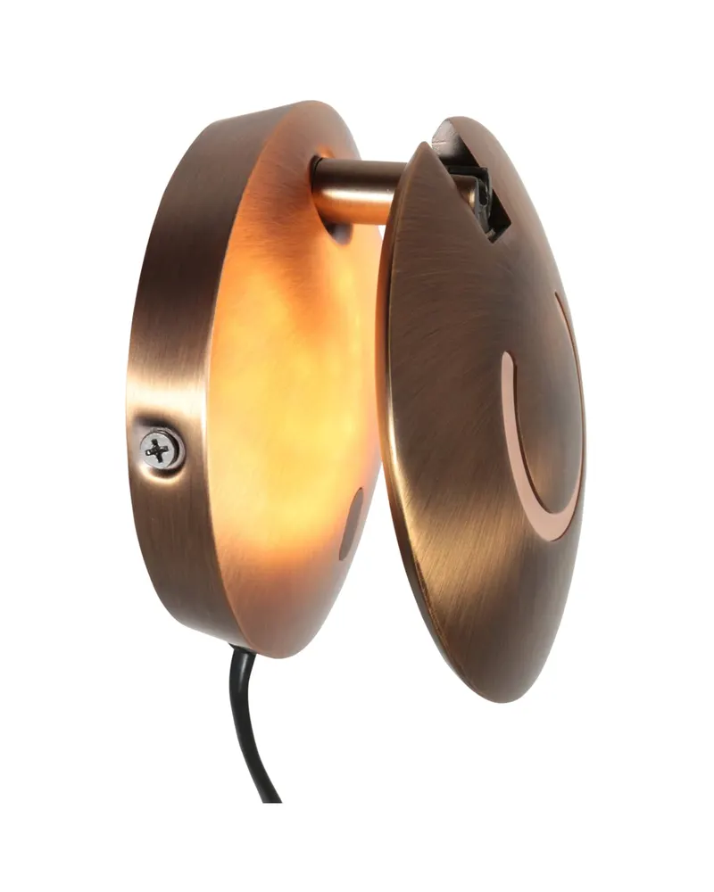 Zenith2 Wandleuchte mit schwenkbarem LED-Licht in Bronze, Ansicht 10