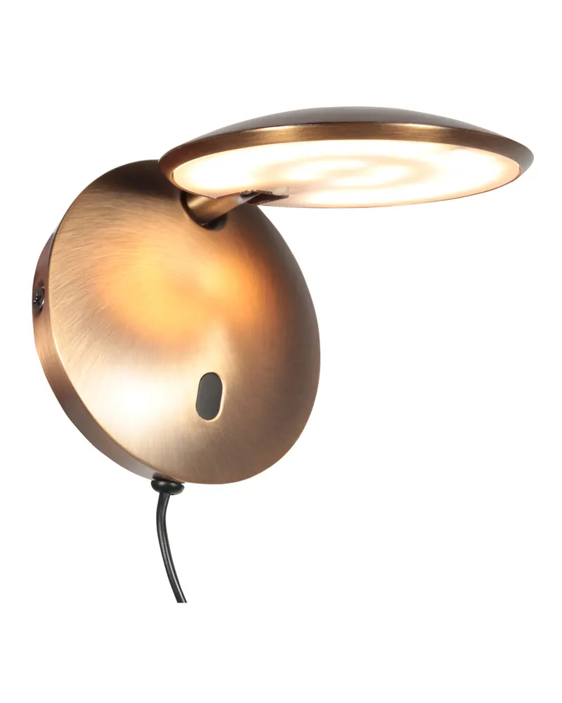 Zenith2 Wandleuchte mit schwenkbarem LED-Licht in Bronze, Ansicht 5