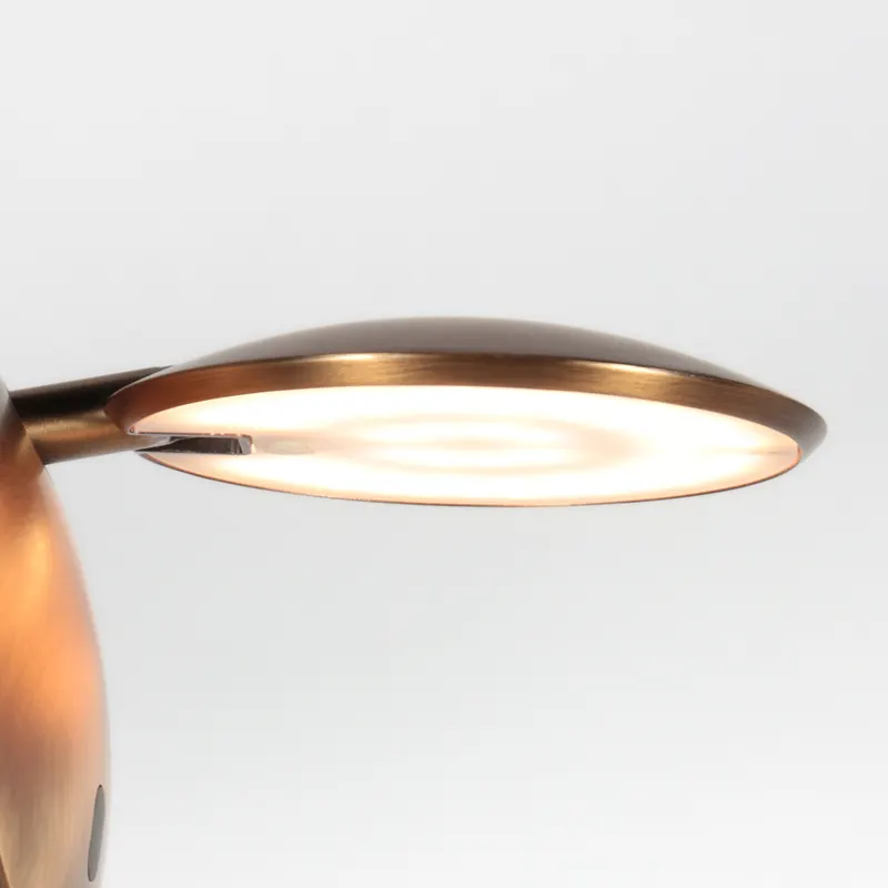 Zenith2 Wandleuchte mit schwenkbarem LED-Licht in Bronze, Ansicht 6