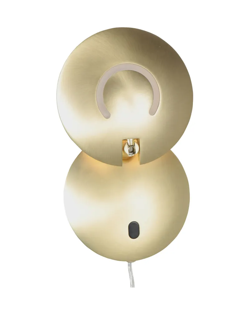 Zenith2 Wandleuchte mit schwenkbarem LED-Licht in Messing, Ansicht 5