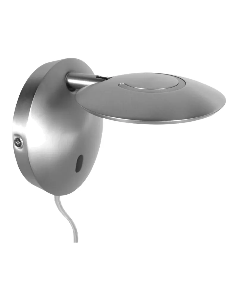 Zenith2 Wandleuchte mit schwenkbarem LED-Licht in Stahl, Ansicht 4