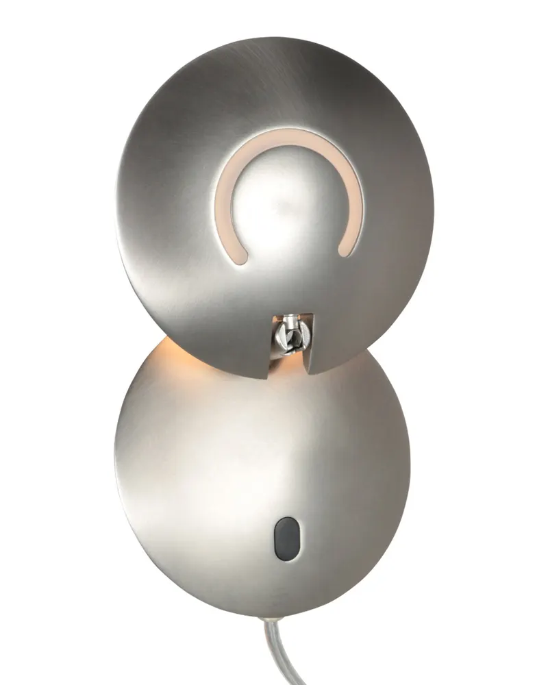 Zenith2 Wandleuchte mit schwenkbarem LED-Licht in Stahl, Ansicht 5