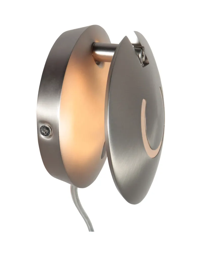 Zenith2 Wandleuchte mit schwenkbarem LED-Licht in Stahl, Ansicht 7