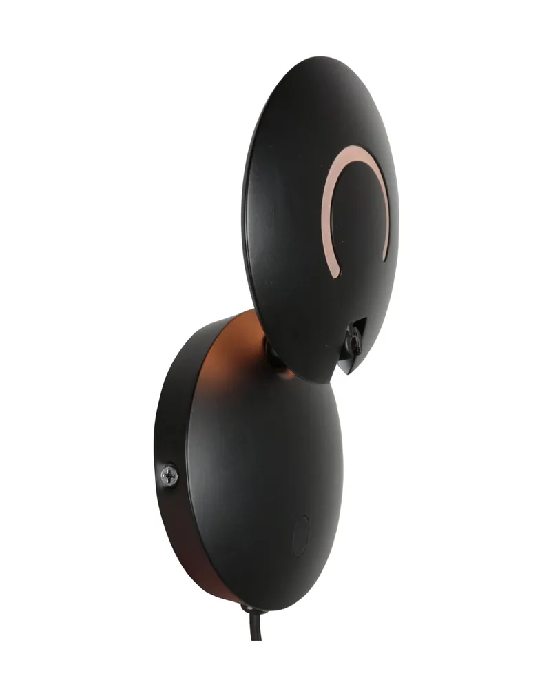 Zenith2 Wandleuchte mit schwenkbarem LED-Licht in Schwarz, Ansicht 11