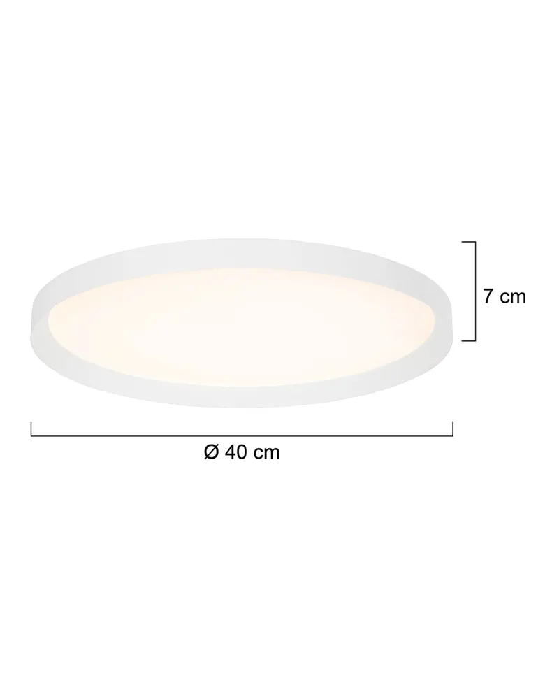 Steinhauer Flady LED-Deckenleuchte, Ø 40 cm in Weiß, Ansicht 2
