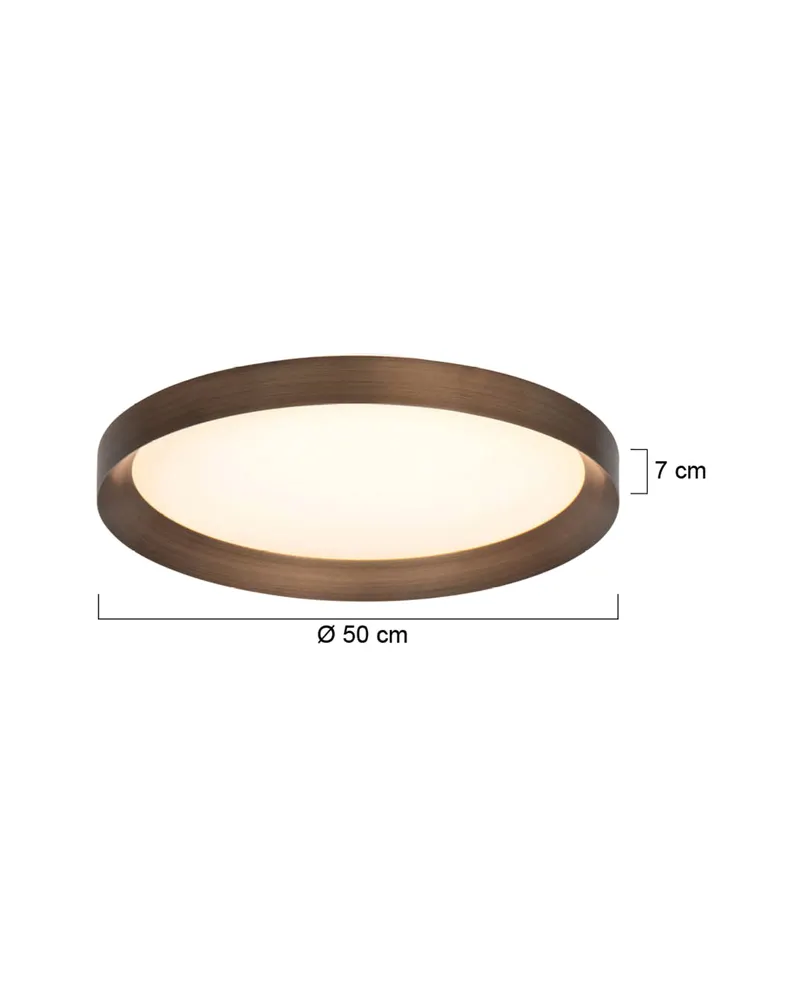 Steinhauer Flady Deckenleuchte, Ø 50 cm in Bronze, Ansicht 3