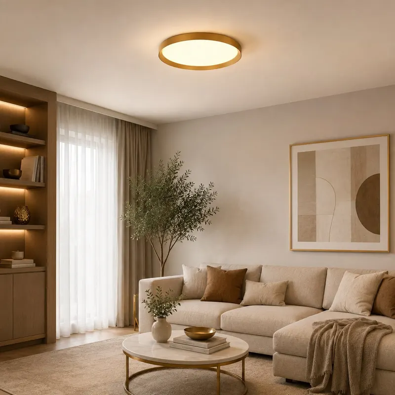 Steinhauer Flady LED-Deckenleuchte, Ø 50 cm in Gold, Ansicht 17