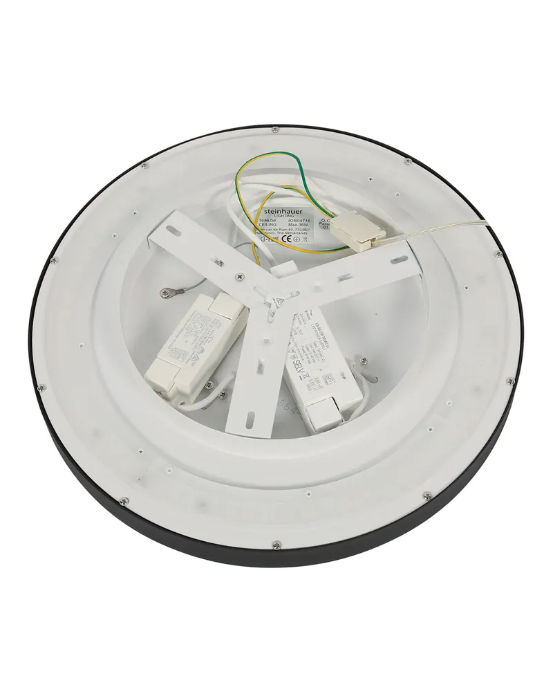 Steinhauer Flady LED-Deckenleuchte, Ø 50 cm in Weiß, Schwarz, Ansicht 15