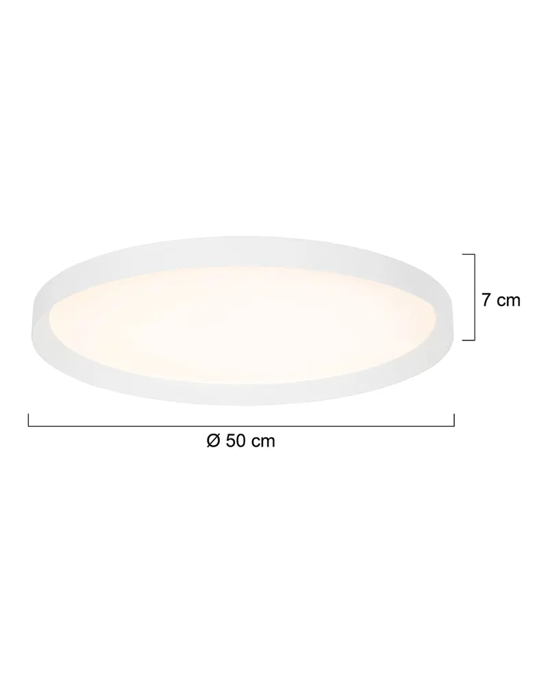 Steinhauer Flady LED-Deckenleuchte, Ø 50 cm in Weiß, Ansicht 2