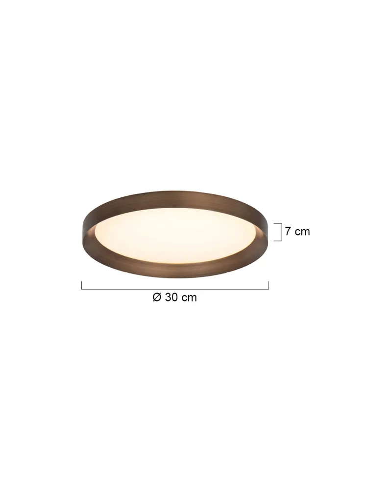 Flady LED-Deckenleuchte mit austauschbarem LED-Modul in Weiß, Ansicht 9
