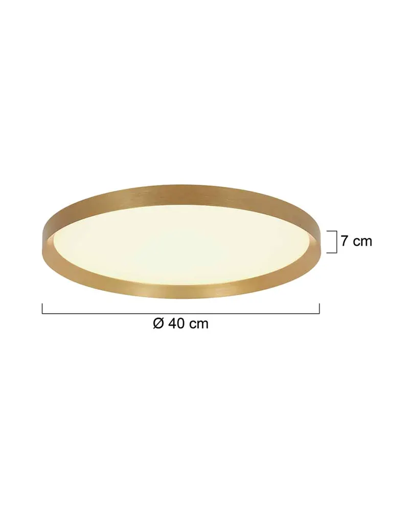 Flady LED-Deckenleuchte, dimmbar in Gold, Ansicht 16