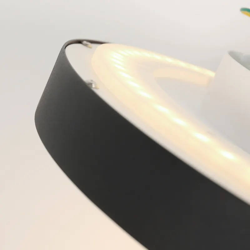Flady LED-Deckenleuchte, dimmbar in Weiß, Schwarz, Ansicht 8