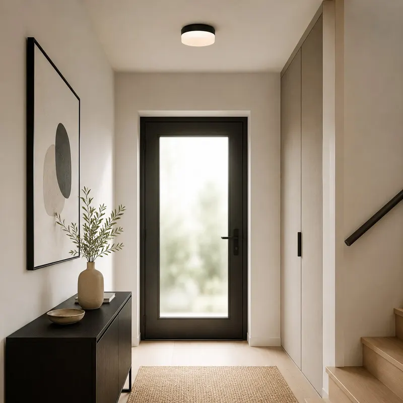 Steinhauer Ikaro Deckenleuchte mit austauschbarem LED-Modul in Weiß, Schwarz, Ansicht 3