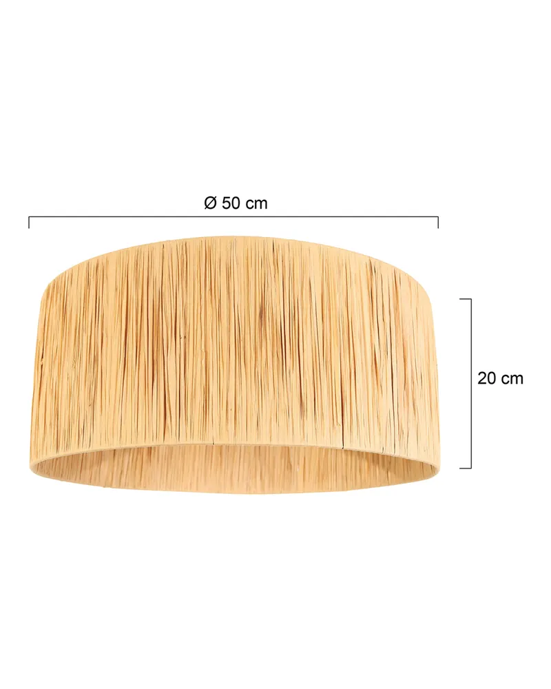 Steinhauer Lampenschirm aus Seegras, naturfarben, K1066CS, Ø 50 cm in Naturfarben, Ansicht 2
