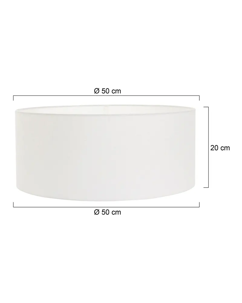 Steinhauer Lampenschirm, Ø 50 cm, Weiß in Weiß, Ansicht 4